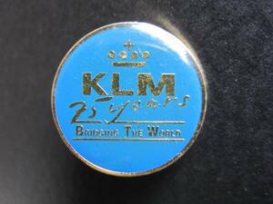 KLMオランダ航空■75周年記念ピン■BRIDGING THE WORLD