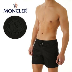 送料無料 10 MONCLER モンクレール 0070705 53326 ブラック 海パン 水着 スイムウェア パンツ size XL