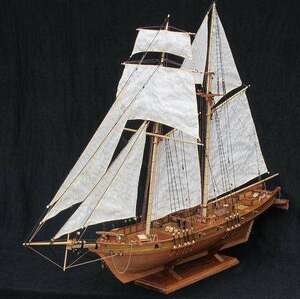 NIDALE モデル スケール 1/96 クラシック アンティーク 戦艦 木製モデルキット ハーヴェイ 1847 木製帆船モデル