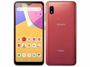 未使用に近い　ドコモ docomo Galaxy A21 SC-42A Red レッド　白ロム 4G