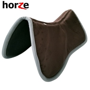 horze　メモリーフォームハーフパッド　ブラウン　低反発　サドルクッション　乗馬　馬術