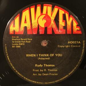 ★Rudy Thomas/When I Think Of You★LOVERS名作！