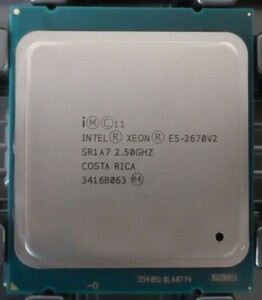 2個セット Intel Xeon E5-2670 v2 SR1A7 10C 2.5GHz 25MB 115W LGA 2011 DDR3-1866