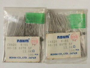 Rohm/ローム CRB20 Metal film resistor 13.0KΩ ±1％ カラーコード：茶橙黒赤茶 約194pcs 未検査品