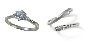 婚約指輪 安い 結婚指輪 セットリング ダイヤモンド プラチナ 0.2カラット 鑑定書付 0.253ct Fカラー VVS1クラス 3EXカット H&C CGL