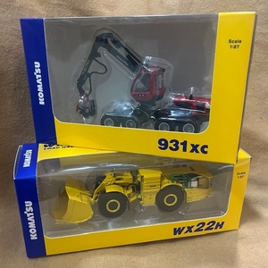 #7988　【新品未開封保管品】 小松製作所　コマツ株主優待　KOMATSU オリジナルミニチュア 931XC WX22H　2点 おまとめ