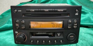 送料無料　Z33 HZ33 フェアレディZ純正専用　黒　BOSEサウンド6連CDカセット PP-2525L 