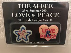 【即決・送料無料】 THE ALFEE ／ LOVE&PEACE フラッシュバッジ 2個セット ★3