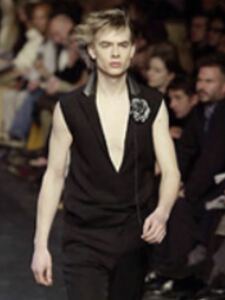 AW2001 DIOR HOMME HEDI SLIMANE DEEP V NECK VEST ディオールオム　エディスリマン　初期　ベスト　ヴァルーズ