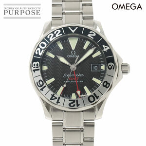 オメガ OMEGA シーマスター300 GMT 2234 50 50周年記念モデル メンズ 腕時計 デイト ブラック オートマ 自動巻き Seamaster 90210981