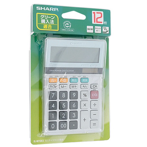 SHARP 実務電卓 ミニナイスサイズタイプ EL-M712K-X [管理:1100048903]