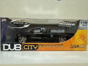 Jada TOYS DUB CITY BIG BALLERS CHEVROLET SILVERADO 1/18スケール　ブラック