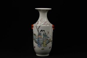 中国 古玩 粉彩 古美術 景徳鎮 花瓶 瓶 唐物 時代物 中国美術 花入 花器 色絵 江西磁業公司