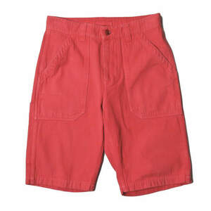 Nigel Cabourn ナイジェルケーボン UTILITY SHORTS コットンヘリンボーン ユーティリティーショーツ 8070051049 30 レッド パンツ j2798