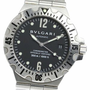 ブルガリ BVLGARI SD40S ディアゴノ スクーバ デイト 自動巻き メンズ _802323