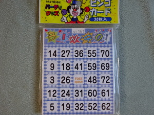 カード　ビンゴカード　送料無料　ゲーム　ビンゴゲーム　２８０円　パーティー　３０枚　未開封　未使用　即決