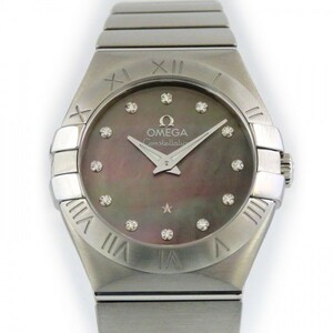 オメガ OMEGA コンステレーション クォーツ 27MM タヒチ 123.10.27.60.57.003 ブラック文字盤 新品 腕時計 レディース
