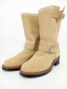 [16B-64-054-2] CHIPPEWA チペワ エンジニアブーツ [26cm] 8E スェード ベージュ 1901M06