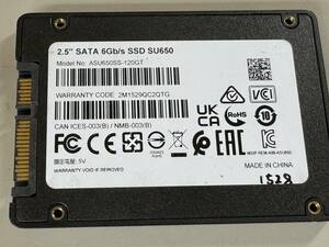  ADATA SSD 120GB【動作確認済み】1528