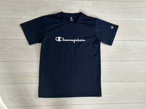★Champion チャンピオン 半袖Tシャツ ロゴT 紺 160サイズ 速乾/ドライ★