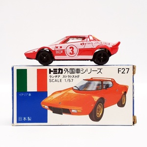 (完全現状品) TOMY トミカ 青箱 F27 ランチア ストラトスHF 日本製 当時物 No.F27 tomica 外国車シリーズ 詳細不明 (ジャンク扱い) ※c6