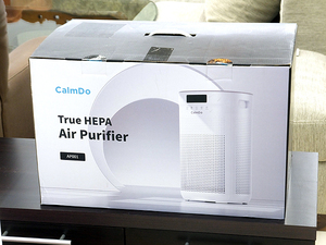 未使用保管品!! CalmDo 空気清浄機 True HEPA Air Purifier AP001 空気清浄35？ 4段階ろ過システム AC100-240V 50/60Hz S