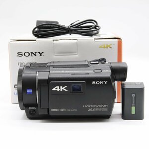 【ほぼ新品】SONY 4Kビデオカメラ Handycam FDR-AXP35 ブラック 光学10倍 FDR-AXP35-B