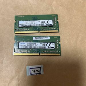 16GB#1999#SAMSUNG 8GB 1Rx8 PC-2400T-SA1-11。8GBx2枚=16GB