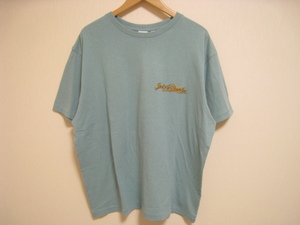 MOUSSY マウジー Tシャツ 半袖 1967 プリント 水色 ライトブルー サイズF