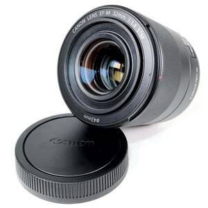 《美品》 単焦点レンズ CANON EF-M 32mm F4 STM ブラック キャノン k2597