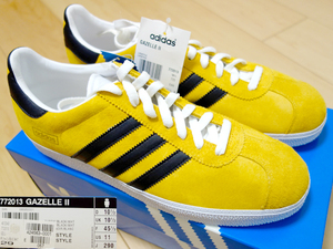 ◆ 2000年代初期 デッドストック adidas 29cm US11 GAZELLE Ⅱ yellow black ◆ アディダス ガゼル ガッツレー イエロー ブラック スエード