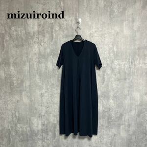 mizuiroind Vネックワンピース コットン ミズイロインド