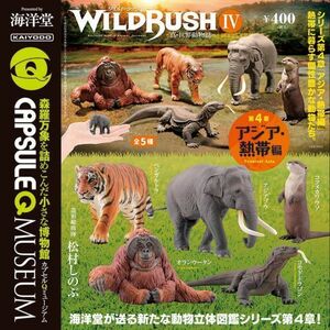 海洋堂 カプセルQミュージアム WILD RUSH 真・世界動物誌Ⅳ ～アジア・熱帯編～ 全5種 ワイルドラッシュ4