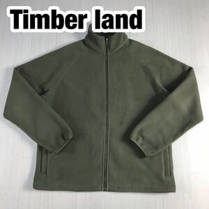 Timber land ティンバーランド フリース ジップアップ S/P カーキー ラグランスリーブ 刺繍ロゴ