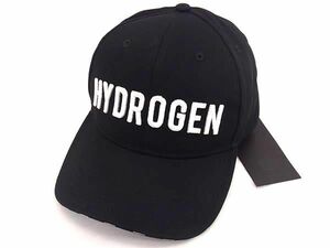 ■新品■未使用■ HYDROGEN ハイドロゲン コットン100％ ベースボールキャップ 帽子 メンズ レディース ブラック系 FA1245
