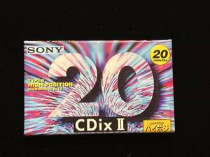 ◆未開封◆当時もの SONY カセットテープ CDixⅡ 20分 ハイポジション C-20CDX2B ソニー◆