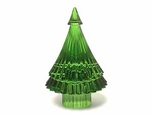 バカラ 置物 オブジェ クリスマスツリー ノエル ミルニュイ グリーン Baccarat