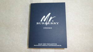 ☆彡BURBERRY Mr.INDIGO オードトワレ　サンプル★【新品未使用】