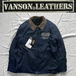 VANSON VS22110W 2XLサイズ バンソン デニムジャケット ライディングジャケット ウインター 防風 防水 防寒 プロテクター装備 A51003-11