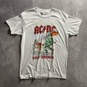 1スタ 80s 90s vintage ヴィンテージ ACDC エロ シングルステッチ USA製 ビンテージ Tシャツ バンドTシャツ Lサイズ