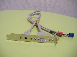【IEEE1394 ×1、USB ×2　ピンタイプ 背面出力】