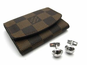 1000円スタート LOUIS VUITTON ルイヴィトン ブトン ドゥ マンシェット クルーカフス 925刻印 総重量約14.5g シルバー ケース付 3 B①944