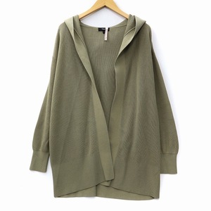 セオリー theory 3103730 STEADY COTTON HOOD OPEN CARDI ニットパーカー カーディガン S レディース