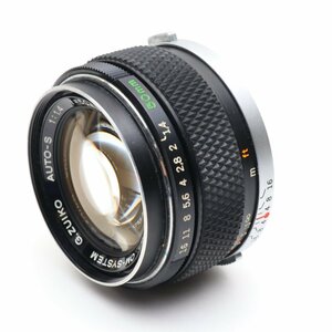 レンズ　OLYMPUS OM MC ZUIKO AUTO-S 50mm F1.4