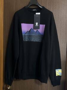 黒4新品 UNDERCOVER メンズ PINK FLOYD Pyramid THE DARK SIDE スウェット シャツ長袖 トレーナー 23SS size4 XL アンダーカバー ブラック