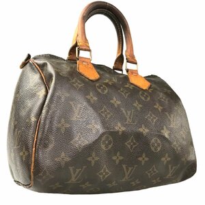 【1円～】 ルイ・ヴィトン LOUIS VUITTON ハンドバッグ ボストンバッグ スピーディ25 M41528 MI8912 モノグラム レザー ブラウン 中古