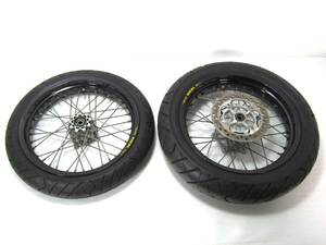 ●●●良品！CRM250AR タカサゴ EXCEL Rim モタード17インチホイールF/RホイールSET！