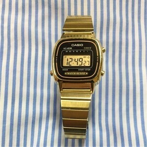 【カシオスタンダード】 新品逆輸入品 未使用品 LA-670WGA-1 メンズ CASIO 腕時計 男性 a