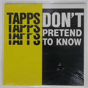 TAPPS/DON’T PRETEND TO KNOW/BOULEVARD BLVD012 12