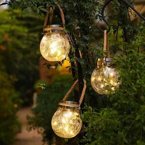 DIY LED 屋外照明 1個 太陽光 ソーラーライト ランプ 庭 飾り 装飾 ガーデンライト イルミネーション 防水 クリスマス hxt0005